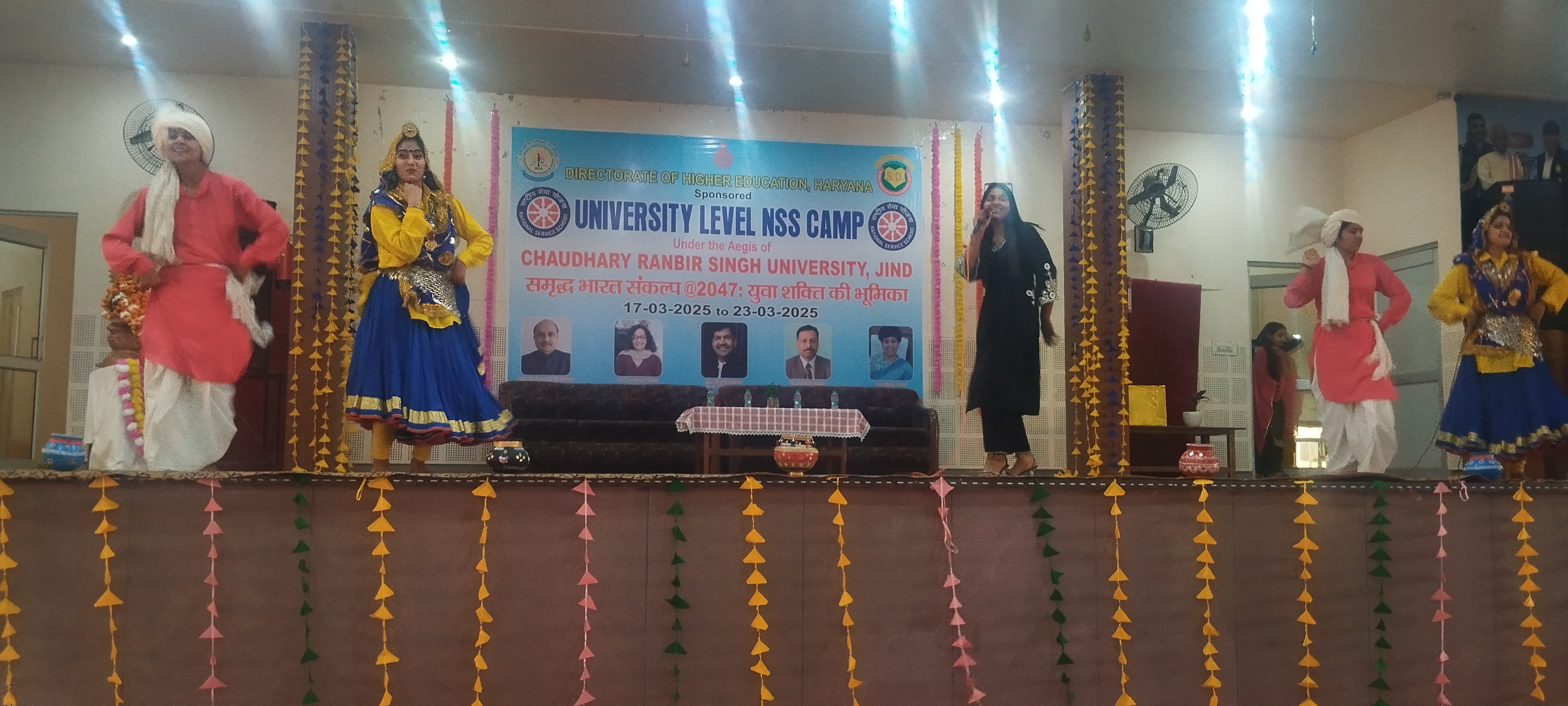 Ashu twinkle in University Nss camp first day