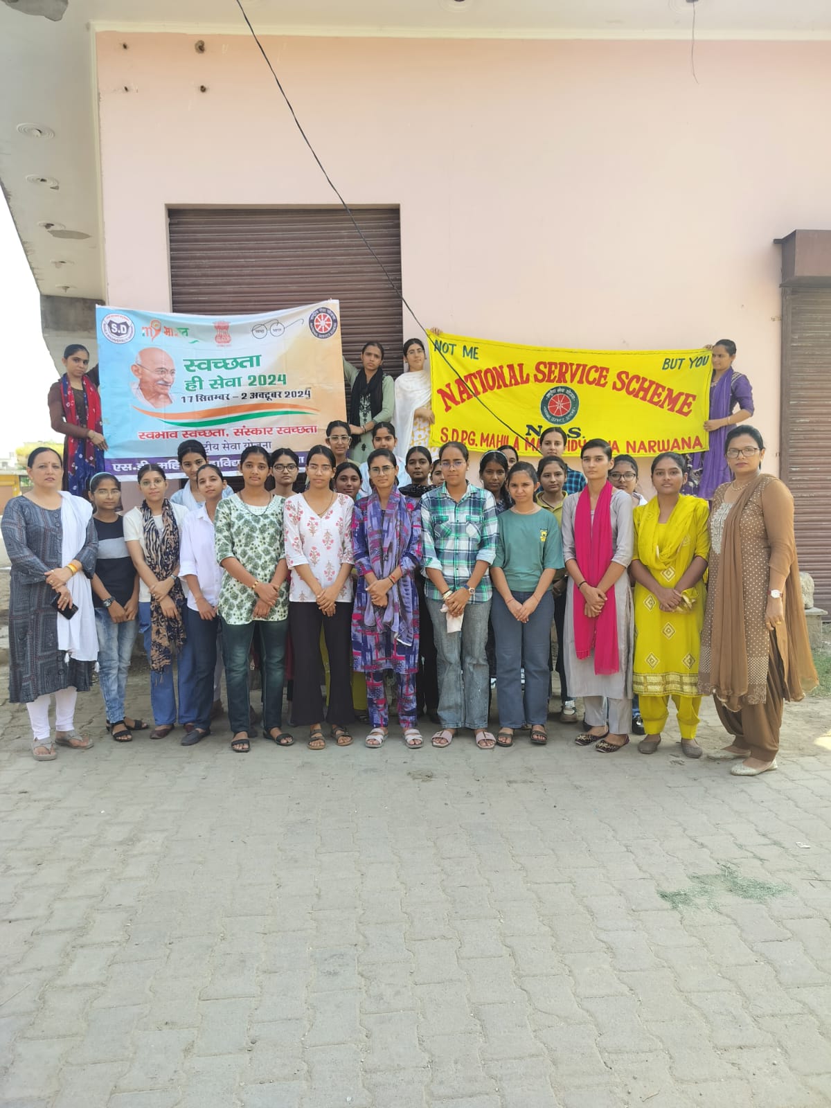 Swachhta Drive in the campus adjoin ning areas. Regarding Seva Pakhvada from 17 sep to 2 October